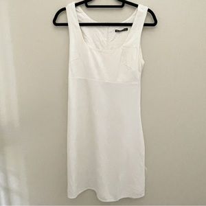 Brandy Melville linen blend white mini dress Sz S